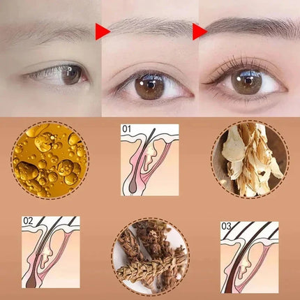 Eyebrow Fast Growth Serum Natural Eyelash Becomes Thicker Fuller Lengthening Prevent Baldness Eye Care Product Anti Hair Loss