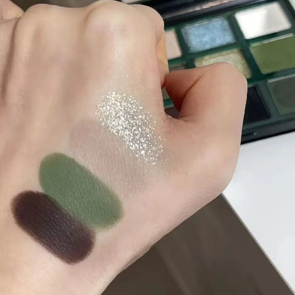 DIKALU Dark Witch ~ Paris Garden Nine Color Eyeshadow Hray Retro French Black Green Contrast Olive Green Small Smoke