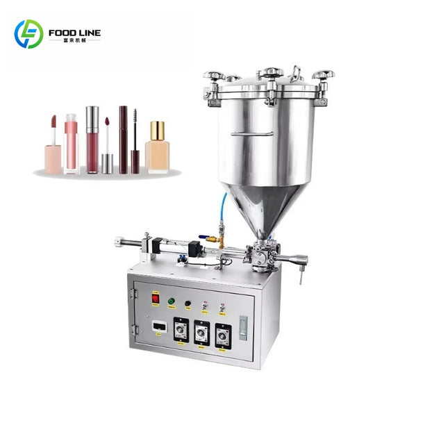 Small business semi-automatic desktop cosmetic filling machine for liquid foundation lip gloss mascara