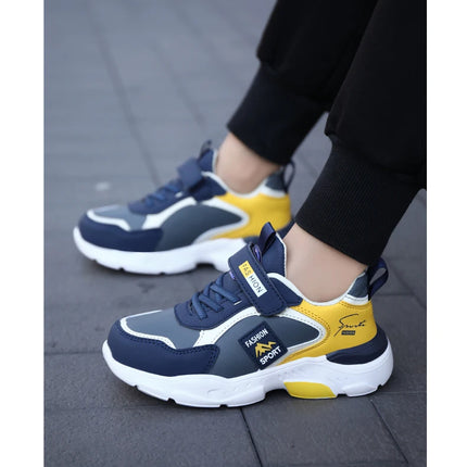 New Children's Leather Casual Shoes For Boy Girls Sneakers Breathable Kids School Walking Non-slip Sport Running Shoes Outdoor