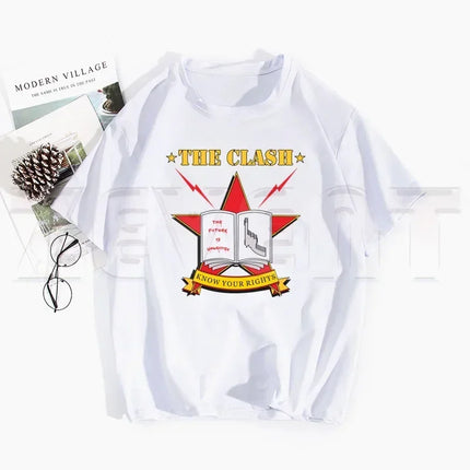 London Calling The Clash Album Ulzzang T Shirts Spring Tops Tees Men Women Short Sleeve Casual T Shirt