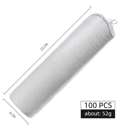 Disposable 100PCS Cosmetic Wipes Nail Art Cleaning Round Pads Soft Daily Supplies Facial Cotton Makeup Remover Tool