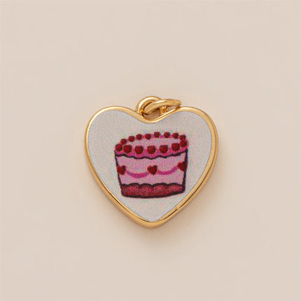 New Love Flower Animal Series Pendant Sweet and Simple Style Necklace Gold Plated Color Preserved