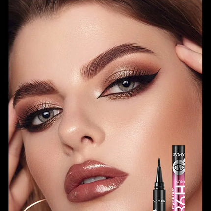 2/5/10pcs Black waterproof sweat-proof eyeliner pencil set, long-lasting and non-smudging beginners perfect gift for beginners