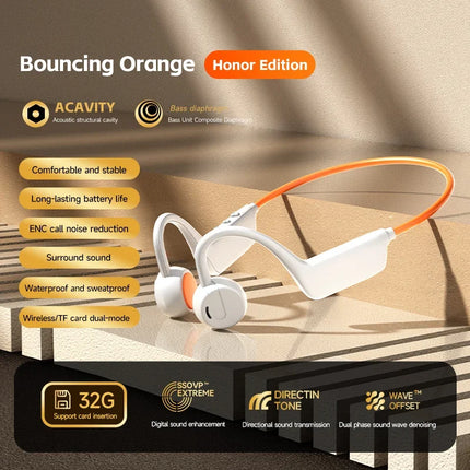 Bone Conduction Headset Wireless Swimming Sports Headphone IPX8 Bluetooth 5.4 With Mic Waterproof Exercise Fitness 2026 NEW