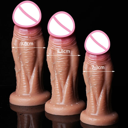 Huge Thick Realistic Dildo Big Penis Double Penetration Anal Plug Vagina Masturbator Fake Dick Adult Sex Toy for Women Sexuales