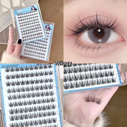 Gegebear Large-capacity Glue-free False Eyelashes Sunflower Natural Thick C Curling Segmented Eyelashes Suitable For Daily Use