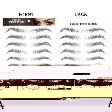 6D Hair Like Eyebrows Stickers Makeup Waterproof Eyebrow Eyebrow Long Natural Hair-liked Authentic Eyebrow Tattoo Sticker