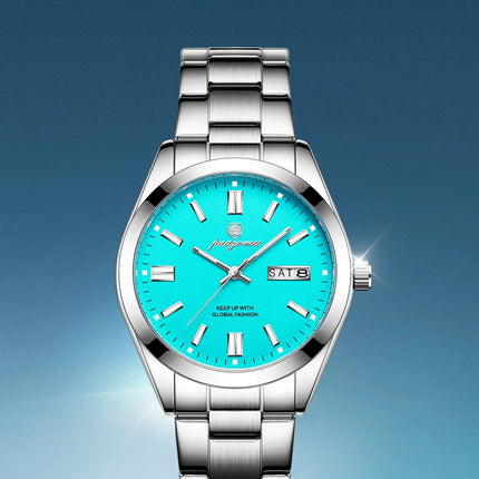 PAAZOMU Top Luxury Man Watch Waterproof Stainless Steel Men Wristwatch Luminous Date Week Fashion Business Quartz Men's Watches