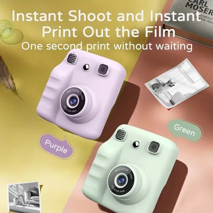 New Mini Instant Photo Digital Camera for Children, New Thermal Printing Camera Toy