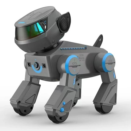 Ai Smart Robot Dog Gesture Touch Remote Control Bluetooth Speaker Song Programmable Cool Lighting Toy For Kids Aged 6+Interactio