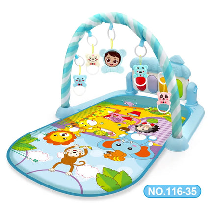 Multifunctional Baby Activity Gym Play Mat Musical Rack Kid Infant Fitness Frame Educational Crawling Carpet Toy Children Gift