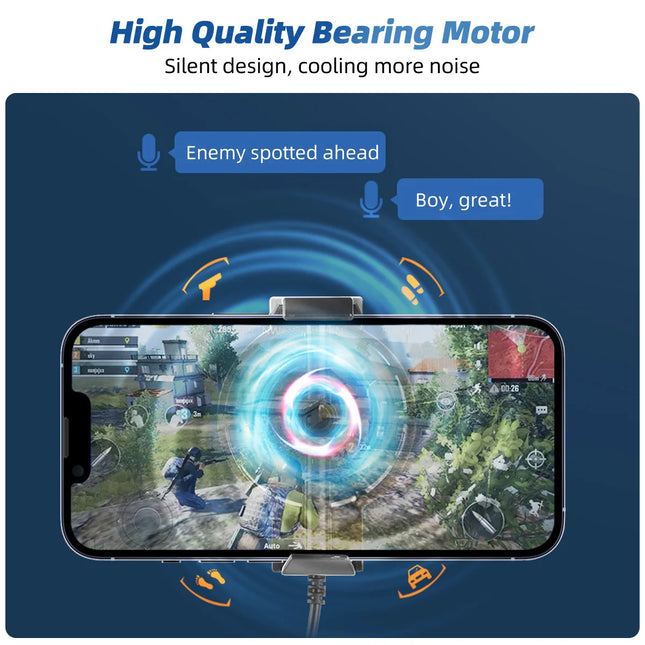 Smart Phone Cooling Fan Cellphone Radiator for TikTok Live Streaming Portable for Type-C USB Radiator for Redmi Samsung iPhone