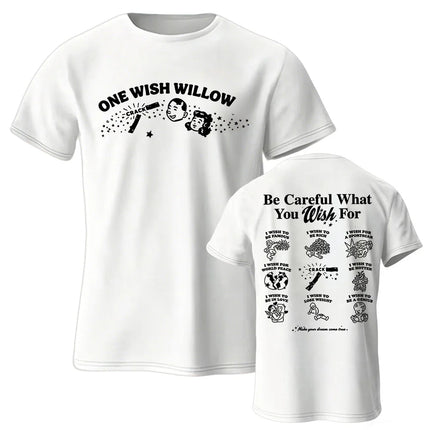 Movie Obsession One Wish Willow  T-shirt Short Sleeve Cotton Summer Casual Tshirts Unisex Streetwear Fashion Design Graphic Tees