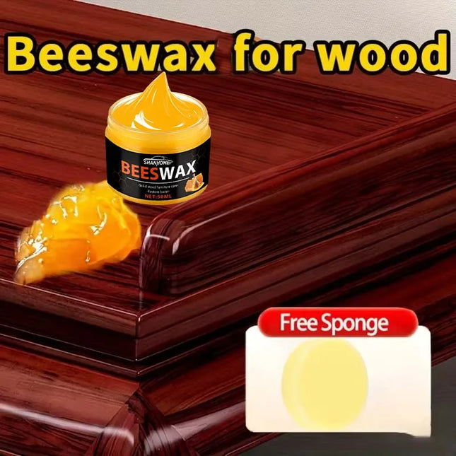 Wood Care Wax Solid Wood Furniture Polishing Seasoning Beeswax Polisher Waterproof Furniture Care Maintenance Beeswax