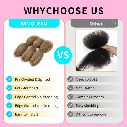 Kinky Straight Crochet bundles Human Hair Extensions 5pack/300g Miracle Knots #4 Chocolate Brown Yaki Straight Feather Bulk Hair