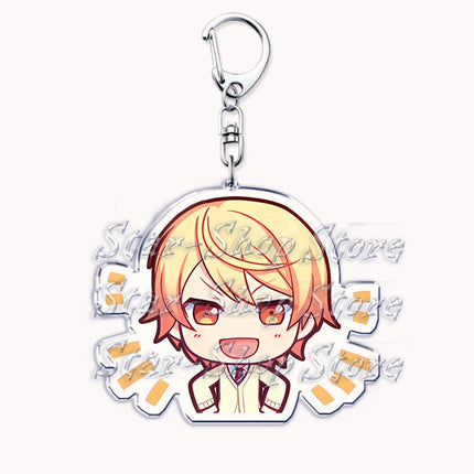 VIRTUAL SINGER Wonderlands Showtime Keychains Keyrings for Accessories Touya Emu Rui Akito Tsukasa Key Chain Jewelry Fans Gifts