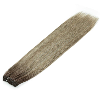 Alibaby Straight Hair Bundles Extensions Smooth Ombre Hair Weaving 26Inch Long Synthetic Straight Hair Bundles Full to End 150g