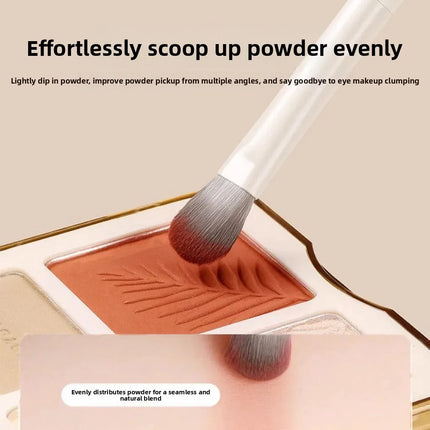 Cloud Porcelain 8-Piece Eyeshadow Brush Set Soft Bristle Blade Edge Eyeshadow Brush Nasal Shadow Brush Eye Makeup Diffusion Brus