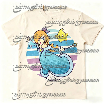 Classic Super Mario Short Sleeve T-Shirt Crew Neck Gaming Graphic Tee Casual Comfortable Soft Summer Top for Adults Family Match