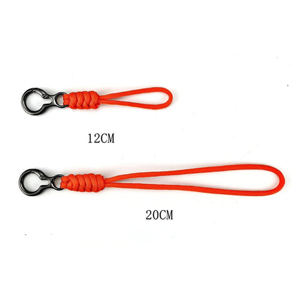 Outdoor Paracord Keychain with Trigger Snap Hook Hand-Woven Survival Camping Hiking Accessories for Car Keys Backpack EDC Gear