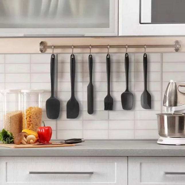 6pcs Kitchen Bakehouse Cream Spatula Bbq Brush Set Silicone Kitchenware Cake Spatula Baking Set Tools