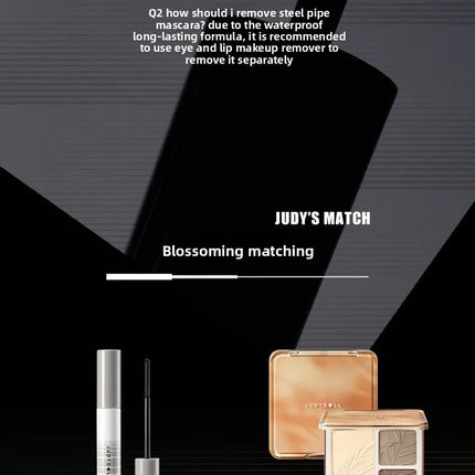Judydoll Waterproof Lengthening Curling Lash Mascara & PrimerSet in Metal Tube with Fine Comb Brush - Smudge Proof Makeup Beauty