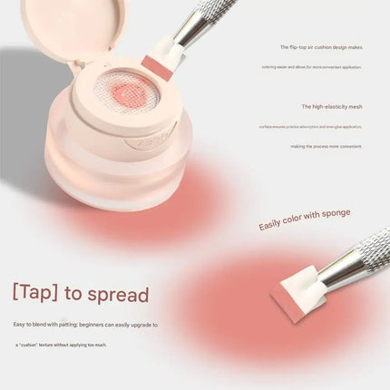 1Jar Cushion Patting Gel Polish Ombre Black White Peach Pat Pat Gel Nail Polish Drawing Liner French Nail Cushion Gradient Gel