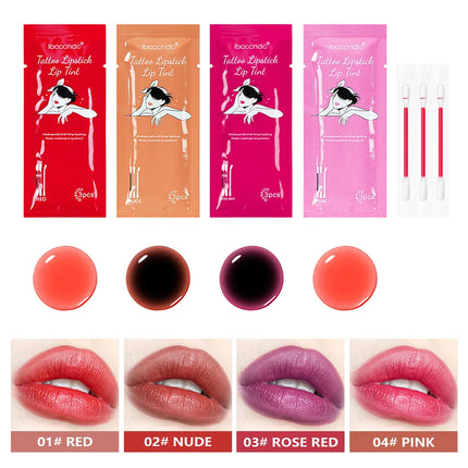 New Cotton Swab Lip Gloss Tattoo Lipstick Velvety Waterproof Matte Lip Gloss Portable Lip gloss Women Use Of Vacation Tourism
