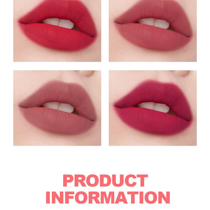 Dragon Ranee Matte Velvet Pink Strawberry Translucent 10 Pieces Lipstick Set Waterproof Sweatproof Non-Stick Lipstick Set