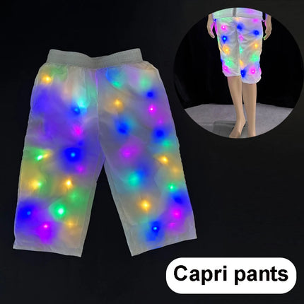 Cool led lights clothes lumnious man jacket with led lights Rave performance Dress for dancing man night running led costume