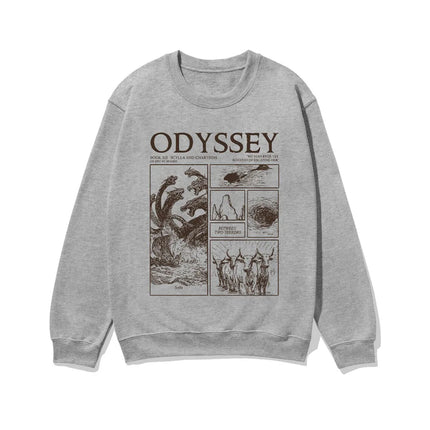 The Odyssey Sweatshirt oversized Round Neck Long Sleeve Pullover 2026 new film women men fashion High Street Graphic Y2K Clothes