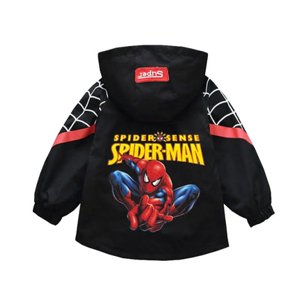 Children's Mickey Hooded Jacket 1-10 Years Autumn Boy's Windbreaker Zipper Hoodie Baby Boys Birthday Present Jacket Cosplay Coat