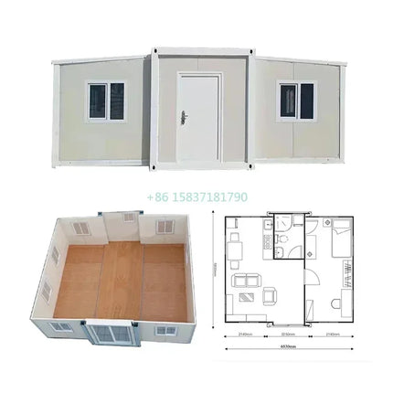 Foldable Container House 3 Bedroom 20ft Modular Container House Casas Prefabricadas Mobile Tiny Home Expandable Container House