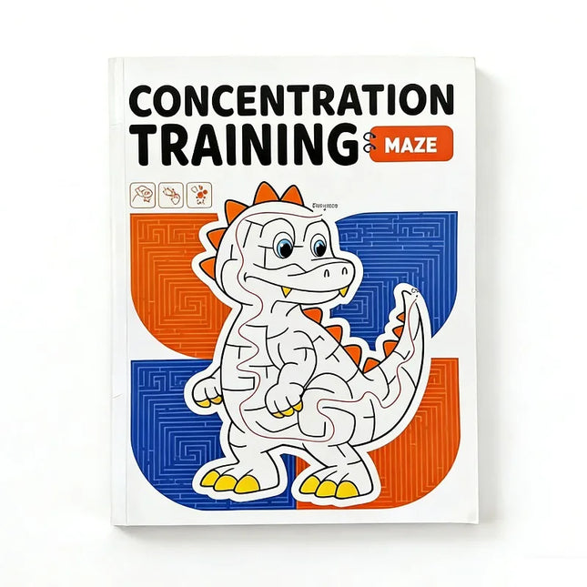 48 Color Pages Cute Animal Theme Children's Fun Drawing Book Maze Game Fun Interactive Game Drawing Book