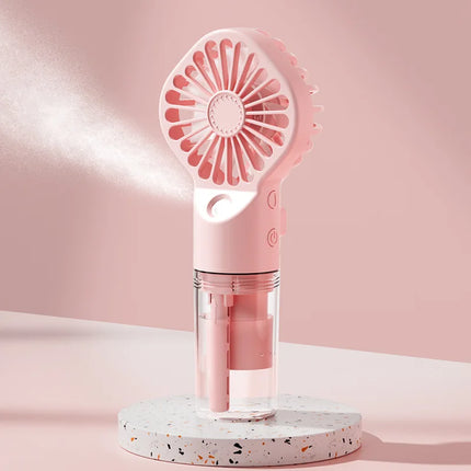 Spray Fan  Portable Small Air Conditioning Fan Humidifier 2/4 Speed Settings Powerful Wind Force for Outdoor Travel Spray Fan