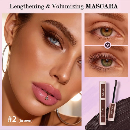 Super Waterproof Mascara 4D Mascara Thick Long Smudge-proof Plump Encrypted Long-lasting Curling Large Eye Makeup Makeup