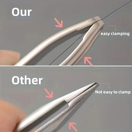 1pc Premium Round Head Tweezers for Eyebrow & Facial Hair Removal Seamless Clips, Short Hair Precision Easy Combing for Eyebrows