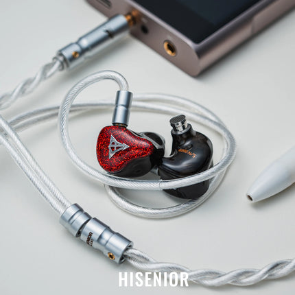 Hisenior Mega5Est Bass+ IEMS 1DD+2BA+2EST Tribrid Drivers IEM Professional Hi-Fi Monitor in-Ear Headphones