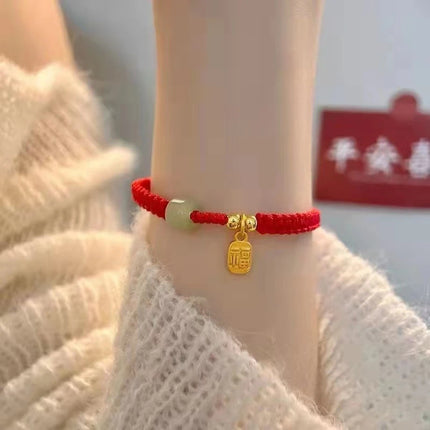 Fashion Simple Lucky Knot Red Rope Bracelets for Women Men Handmade String Adjustable Bracelet Friendship Amulet Jewelry Gift