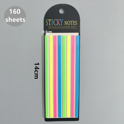 160 Sheets Transparent Sticky Notes Self-Adhesive Reading Annotation for Books Notepad Bookmarks  Memo Pad Index Tabs