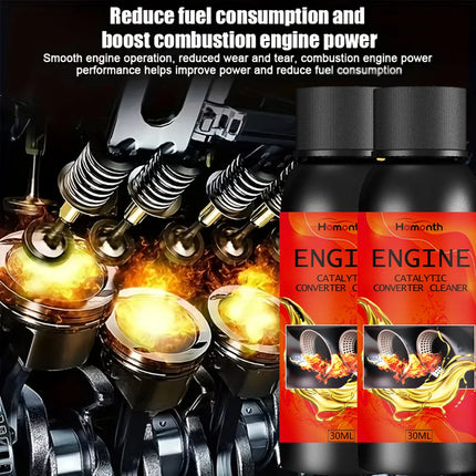 Nano Red Smoke Engine Anti-Wear Protector & Noise/Vibration Reducer - Heavy-Duty Cylinder Repair Oil Additive