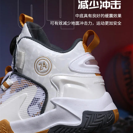 Kids Basketball Shoes Boys Sneakers Non-slip Child Trainer Basket Shoes Outdoor Children Sport Shoes