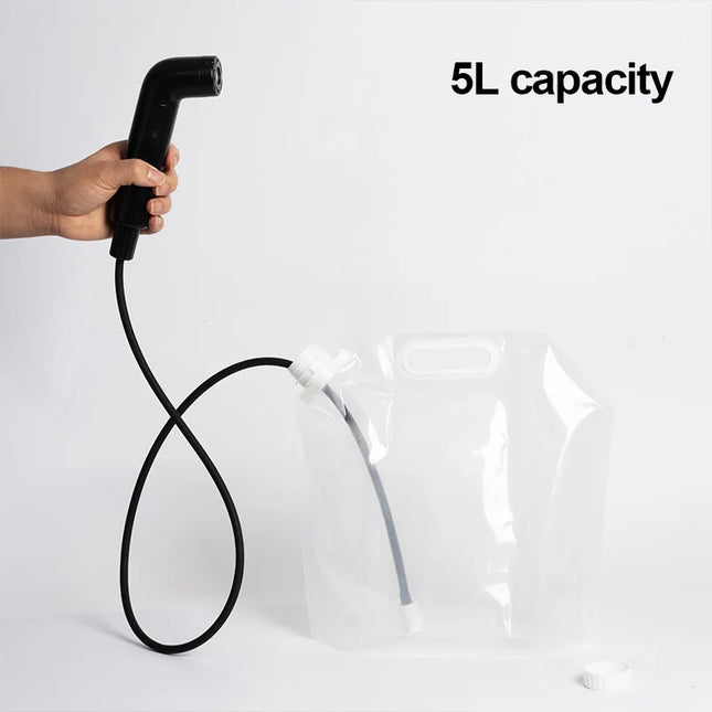 Portable Electric Cleaning Toilet 5L Water Hose/Tank for Travel & Camping Latest Personal Hygiene Shower System