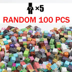 100PCS AND 5 DOLLS