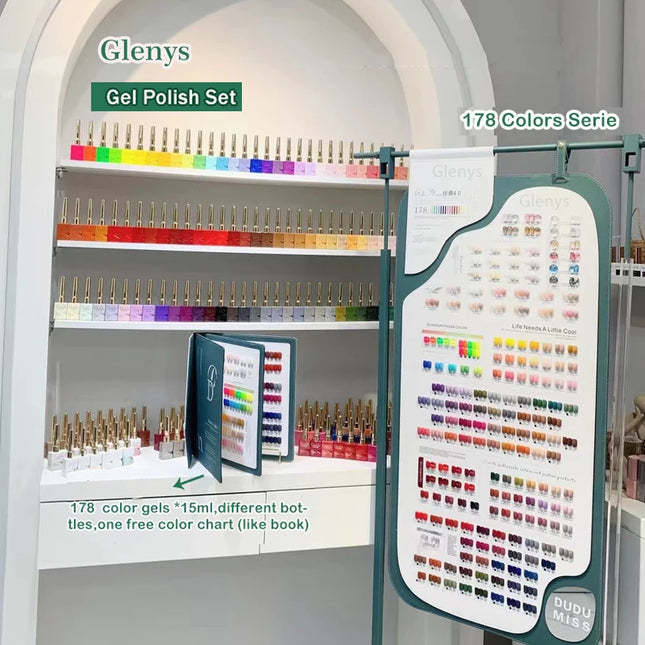 Glenys 96 color spring and summer nail polish gel nail salon wholesale gel nail polish set immersion ultraviolet LED gel varnish
