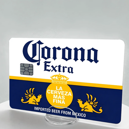 C-Corona E-Extra Beer Anime Sticker Film Skin Cover For Credit Card Debit Bank Card 1 Set Of 4 Pcs
