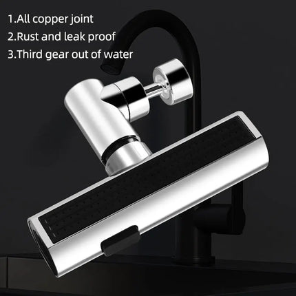 Kitchen Faucet Splash-proof Artifact Waterfall Water Outlet Universal Rotating Bubbler Booster Extension Universal Joint