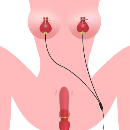 Vibrating Nipple Clamps Vibrator 9 Vibration Modes Nipple Stimulation BDSM Sex Toys for Women Couples Pleasure Adult Products 18