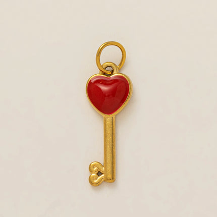 Fashionable and trendy new heart-shaped pentagram full diamond horseshoe pendant charms for jewelry